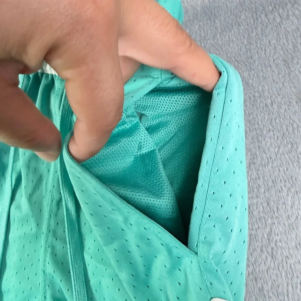 Jordan Dri-FIT Diamond Mesh Basketball Shorts Teal White HF9910-392 Mens XS